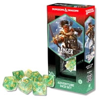 U2 Sirius Dice - D&D Adventure Dice - Ranger - White n Green