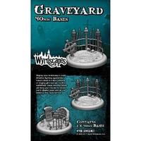Wyrd Games: Wyrdscapes: Bases: Wyrdscapes Graveyard 40MM