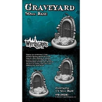 Wyrd Games: Wyrdscapes: Bases: Wyrdscapes Graveyard 50MM