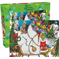 Aquarius Puzzle How the Grinch Stole Christmas Sleigh Puzzle 500 pieces