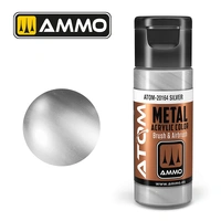Ammo by MIG - Atom Color - Metallic - Silver 20ml