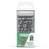 U2 AK Interactive - Basing Bits - Forest Mushrooms - 63 Pieces
