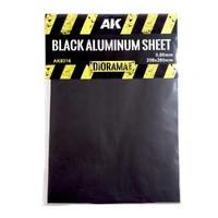 AK Interactive - Building Materials - Black Aluminium Sheet 150Um 200X250Mm