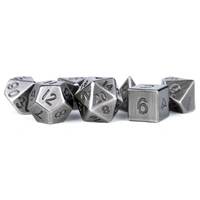 MDG Metal Dice Set - Antique Silver