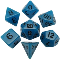 MDG Acrylic Dice Set Glow in the Dark - Blue Glow