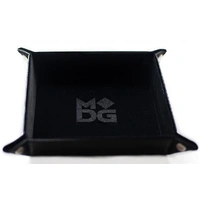 MDG Velvet Folding Dice Tray - Black (10"x10")