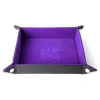 MDG Velvet Folding Dice Tray - Purple (10"x10")
