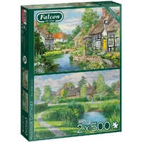 Puzzle - Jumbo - Riverside Cottages 2 X 500Pc