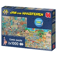 Puzzle - Jumbo Jan van Haasteren - Musicshop/Holiday 2X1000Pc