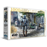 Harlington Thomas Kinkade PQ - Star Wars - The Mandalorian A Welcome Sight 1000 Piece Puzzle