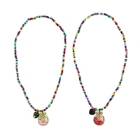 Pink Poppy BFF Donut Necklace Set