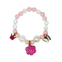 Pink Poppy Fairy Blossom Bracelet