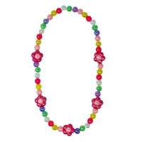 Pink Poppy Daisy Pop Necklace