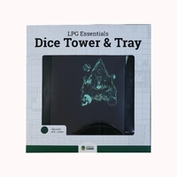 LPG Essentials Dice Tower and Mat Slate / Lich green