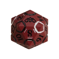 LPG Dice Warrior RPG Set Red/Black