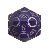 LPG Dice Warrior RPG Set Purple/Silver