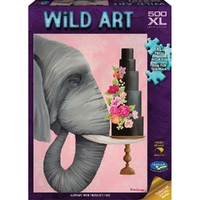 Puzzle - Holdson - Wild Art - 500XLpc Puzzle - Elephant With Cake