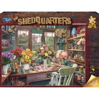 Puzzle - Holdson - The Shedquarters - 1000pc Puzzle - Flower Arrangers Shed