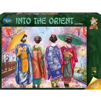 Puzzle - Holdson - Into the Orient - 1000pc Puzzle - Giesha Blossom