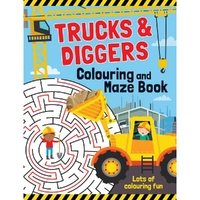 Trucks Diggers Colouring/Maze