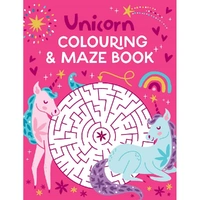 Unicorn Colouring & Maze Book