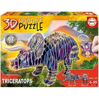 Puzzle - 3D - Creature - Triceratops