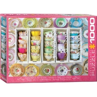 Puzzle - Colorful Tea Cups 1000pc
