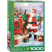 Puzzle - Santa With Sled 1000pc