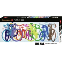 Puzzle - Bike Art; Colourful Row 1000Pc