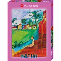 Puzzle - Daily Life By The River 1000Pc
