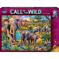 Puzzle - Call O/T Wild Elephants 1000Pc