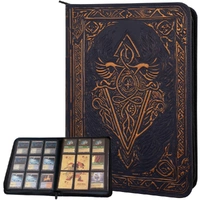 TCG Faux-Leather Trading Card Binder - Blue