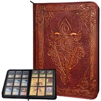 TCG Faux-Leather Trading Card Binder - Red